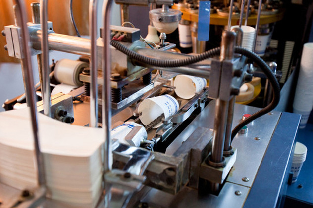 纸杯制作设备展示